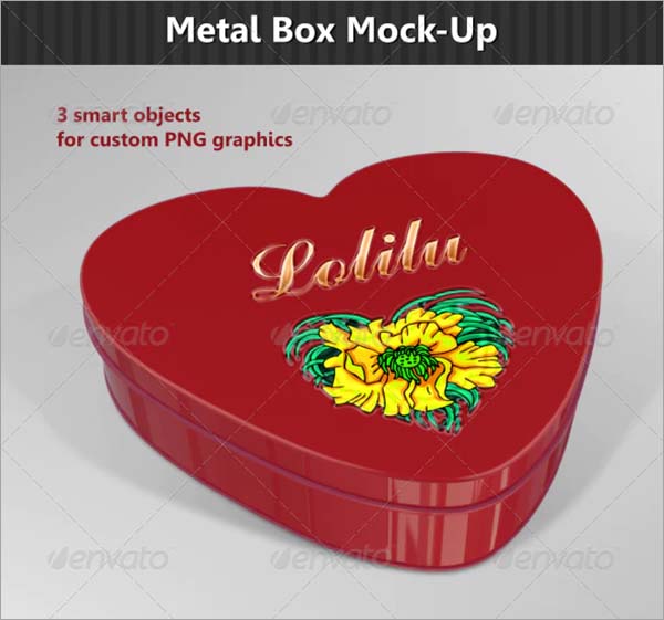 Heart Metal Box Mock-Up