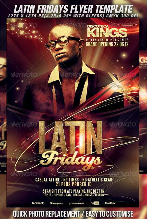 Latin Fridays Flyer Template