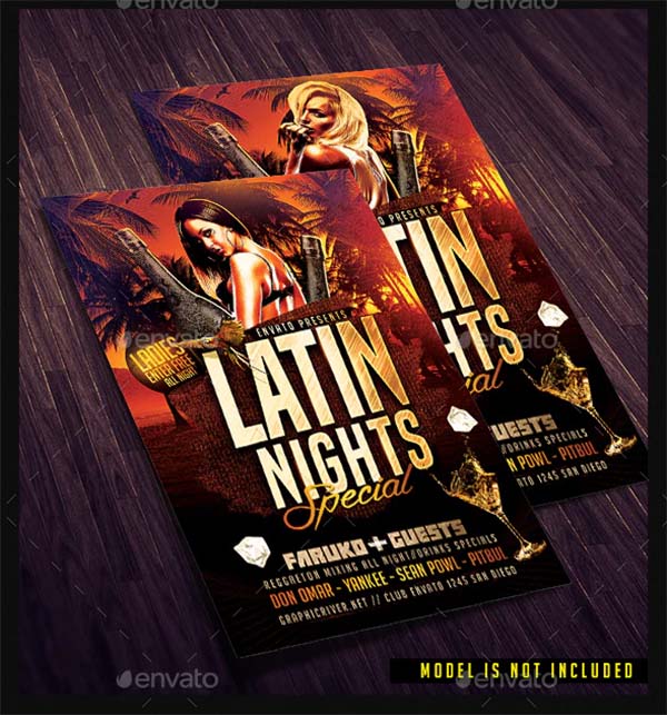 Latin Nights Flyer Template