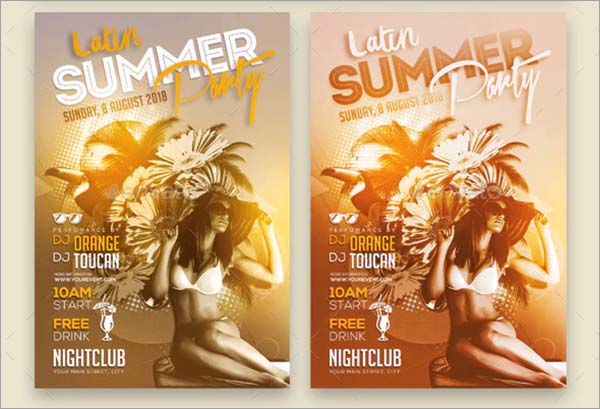 Latin Summer Flyer Template