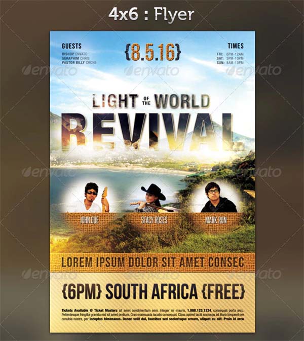 Light of The World Revival Flyer