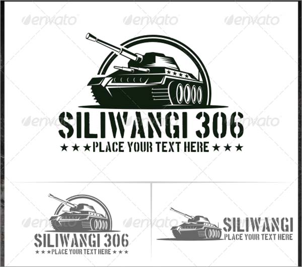 Military Tank Logo Templates