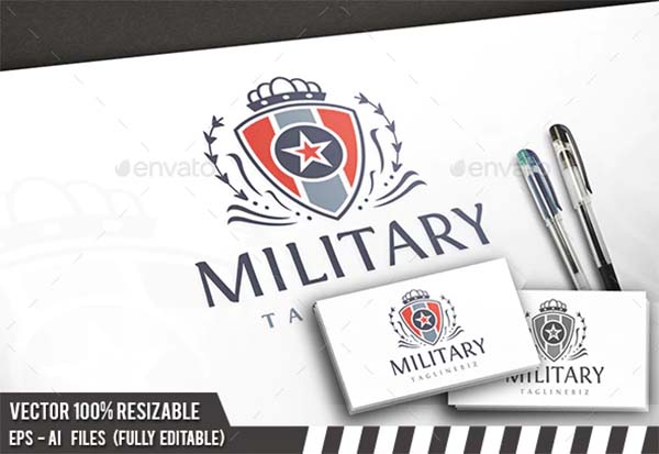 Military Vintage Logo Design