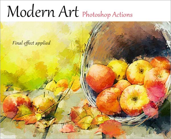 Modern Art Photoshop Actions Effect