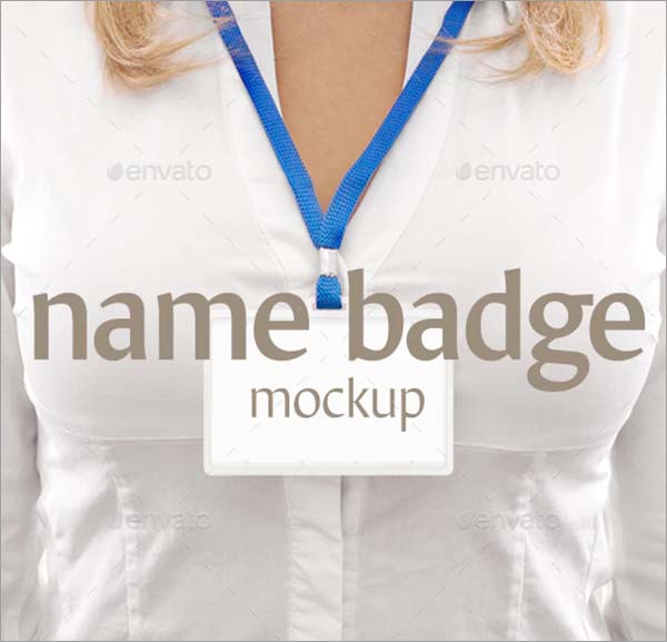 Name Badge Mockup