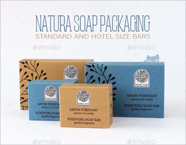 Natura Soap Box Packaging Template