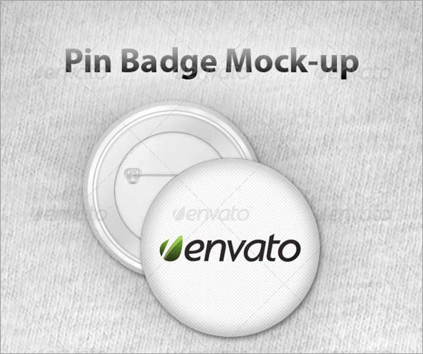 Pin Badge Mock-Up