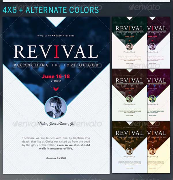 Reconciliation Revival Church Flyer Template