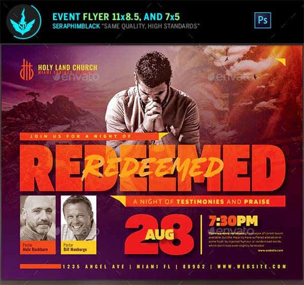 Redeemed Revival Church Flyer Template