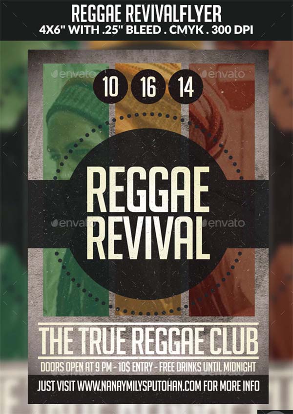 Reggae Revival Flyer Template