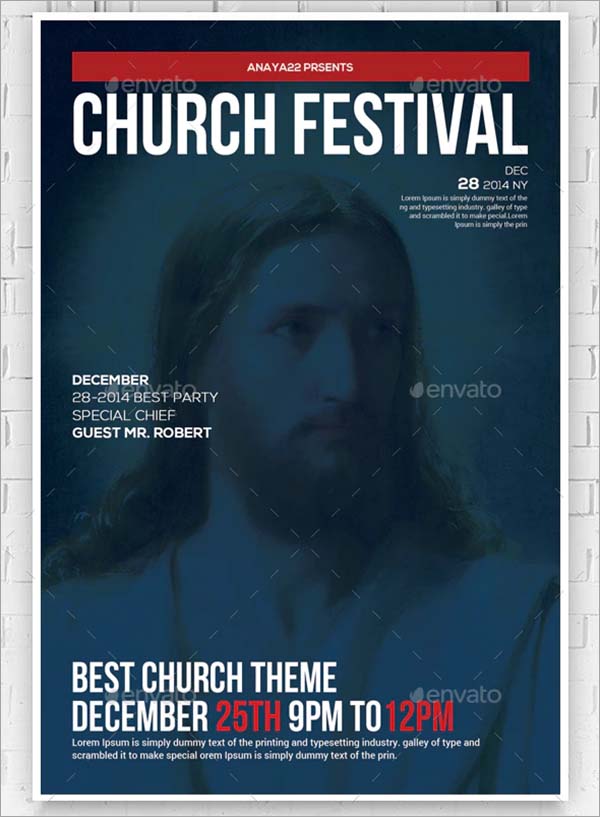 Revival Church Flyer Design PSD