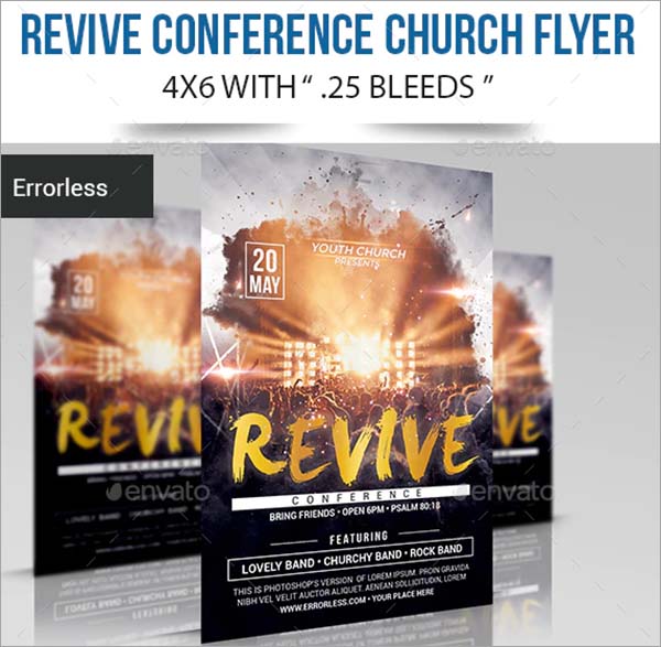 Revive Conference Church Flyer PSD Template