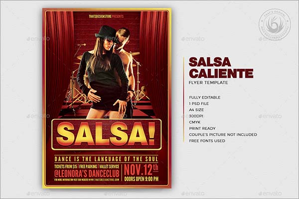 Salsa Caliente Flyer Template