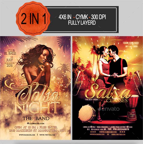 Salsa Party Flyer Bundle