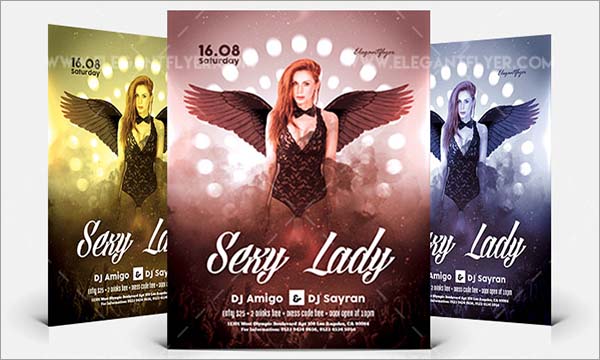 Sexy Lady Free Flyer PSD Template