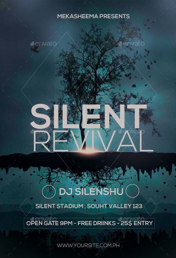 Silent Revival Flyer Template