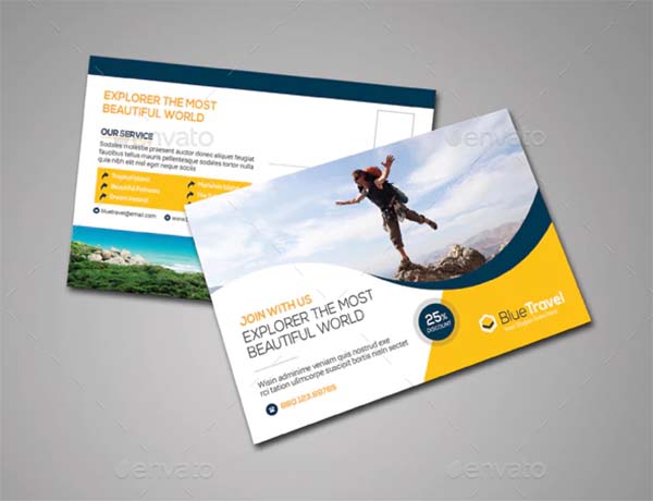 Smart Travel Postcard Template