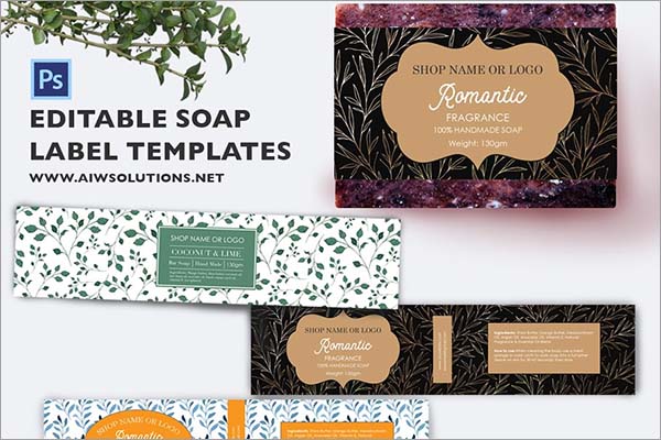 Soap Label Design Template