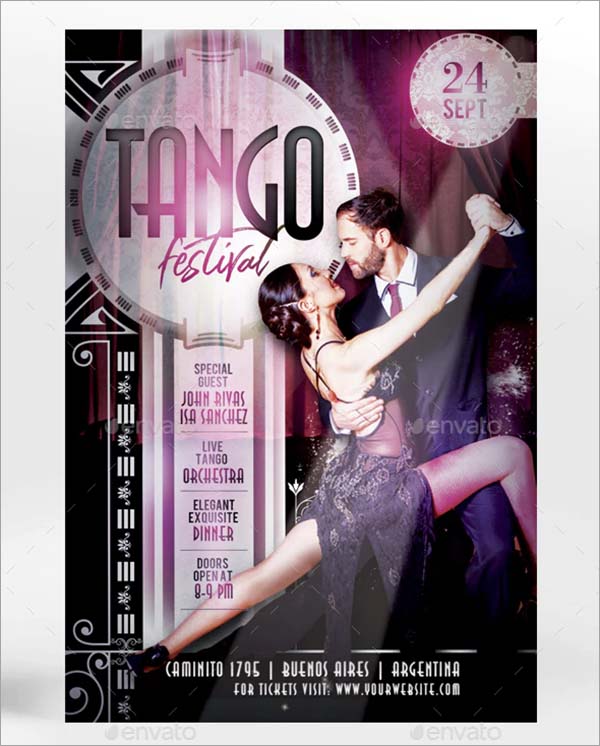 Tango Festival Flyer Template