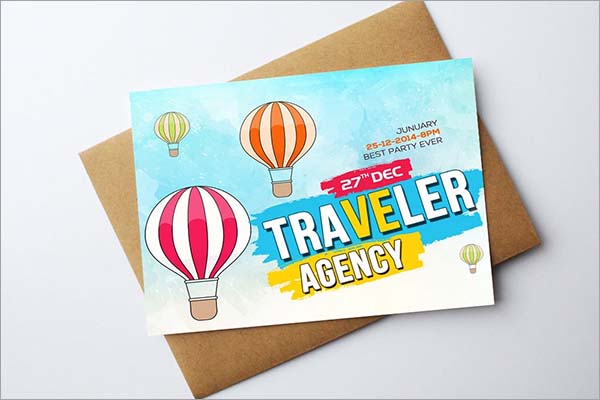 Tour Travelling Card Template