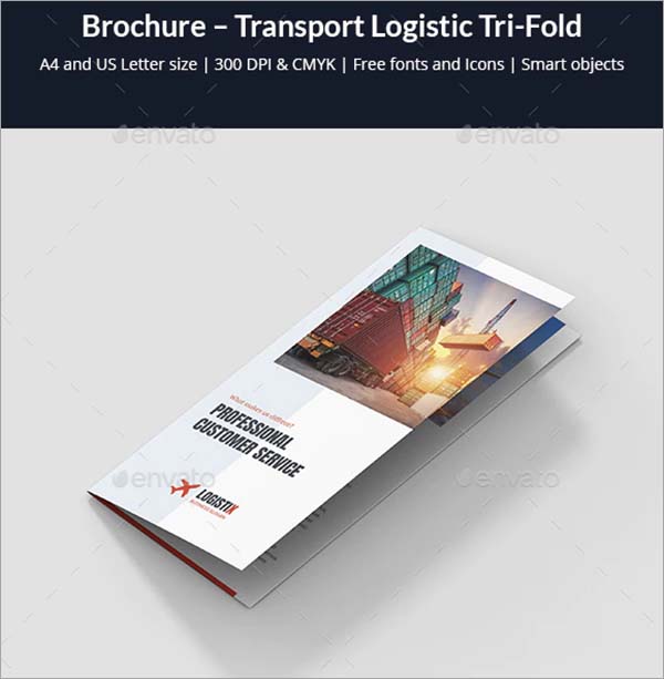 Transport Logistic Tri-Fold Brochure