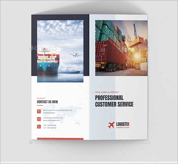 Transport PSD Logistic Bi-Fold Brochure