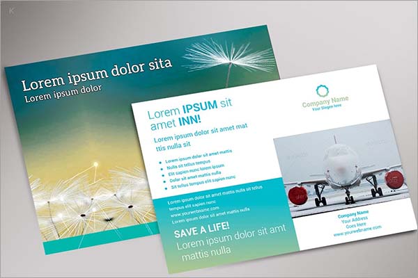 Travel Guide Post Card Template