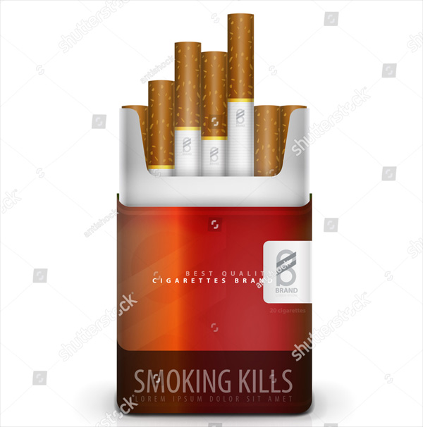 Vector Premium Cigarettes Pack Mockup
