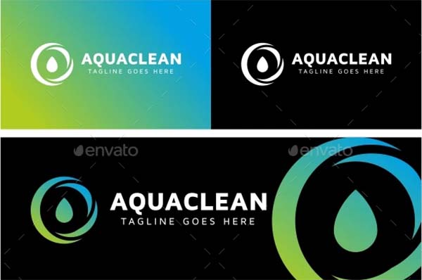 Aqua Clean Logo Design