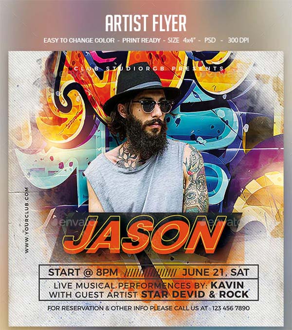 Artist Colors Flyer Template