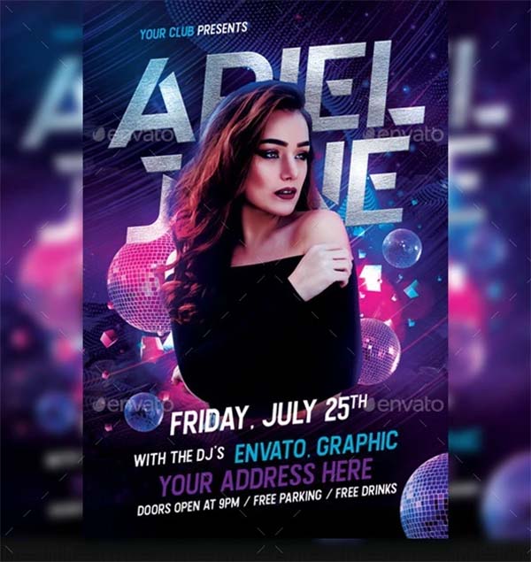 Artist Flyer PSD Design Template