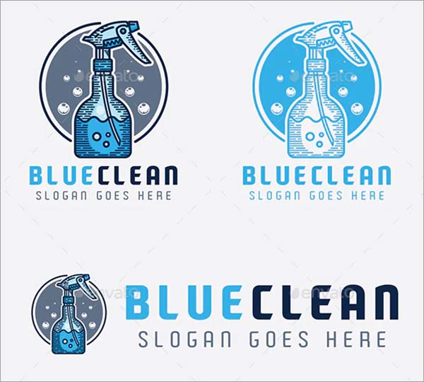 Blue Clean Logo Design