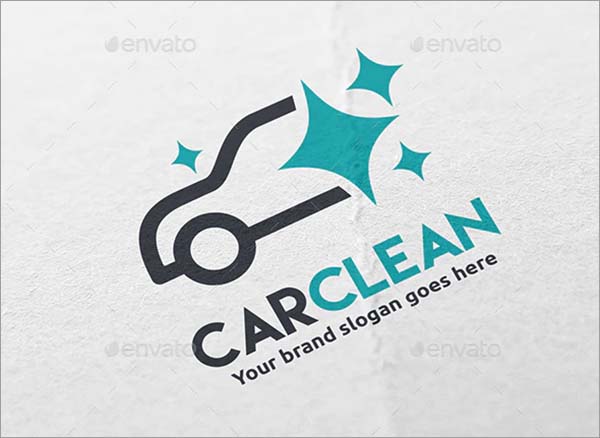 Car Clean Logo Design Tempate