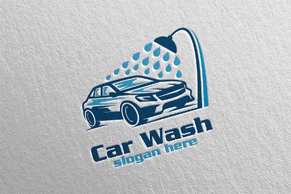 Car Wash Cleaning Logo Design