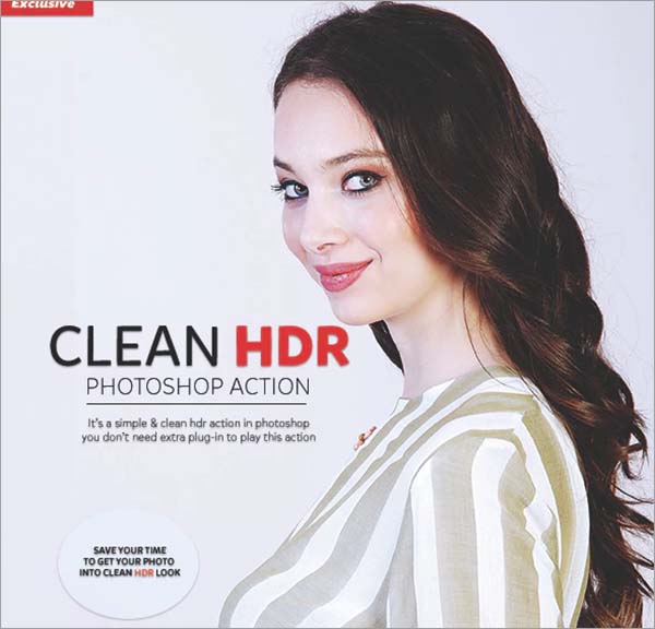 Clean HDR Photoshop Action