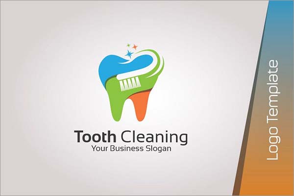 Dental Cleaning Logo Template