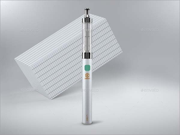 E-Cigarette & Box Mock-up