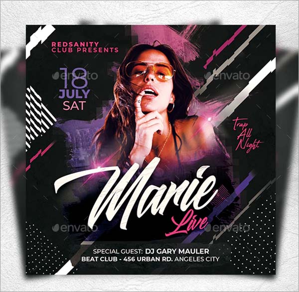 Guest DJ and Artist Flyer PSD Template