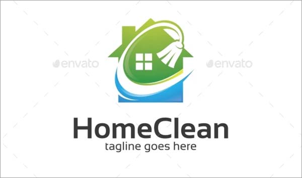 Home Clean Logo Template