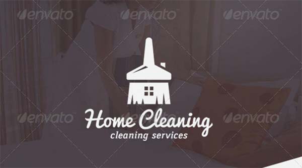 Home Cleaning Logo Template