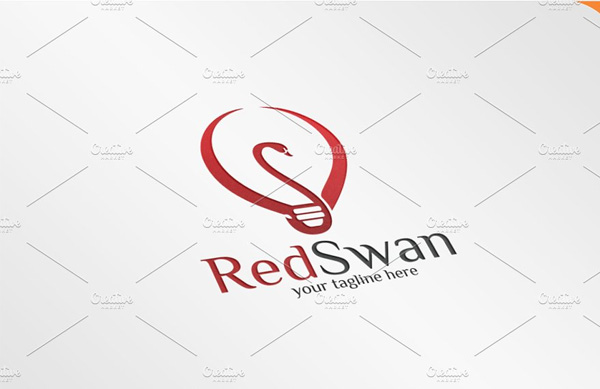 Lamp Swan Logo Designs