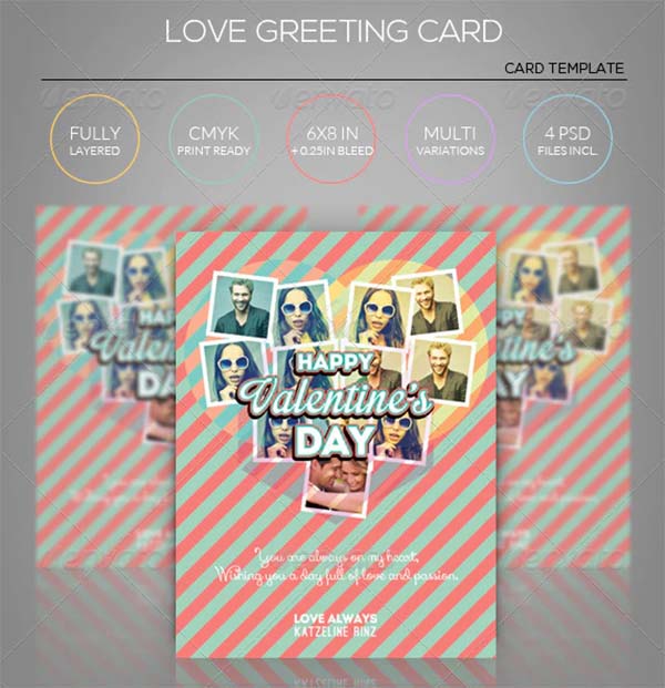 Love Greeting Card Template