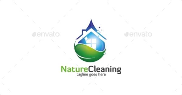 Nature Cleaning Logo Template