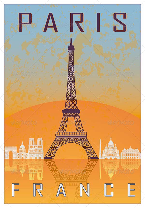 Paris Vintage Poster Template