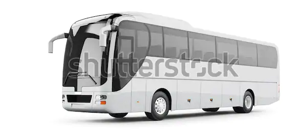 Coach Bus 3D Mockup