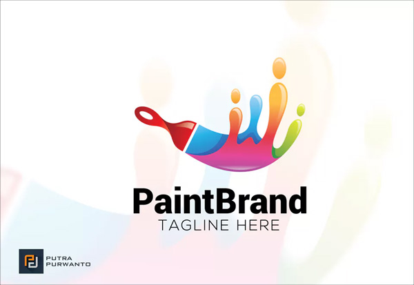 Free Paint Brand Logo Template