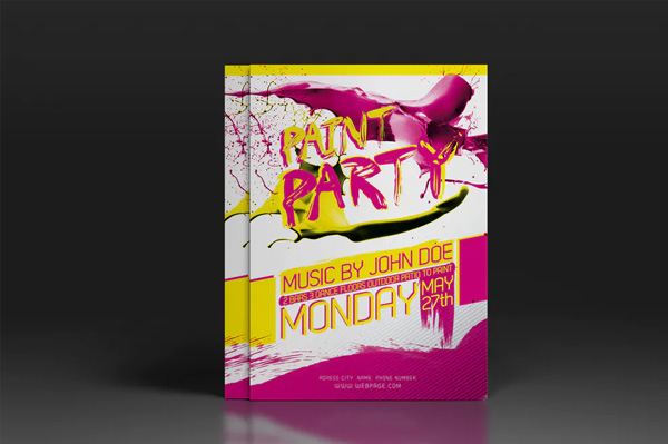 Free Paint Party Flyer or Poster